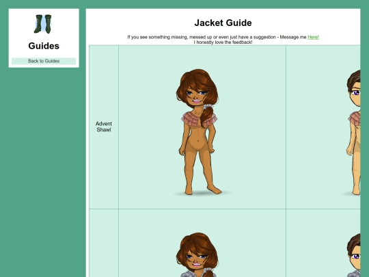Jackets screenshot