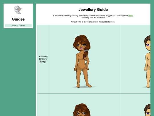 Jewellery screenshot