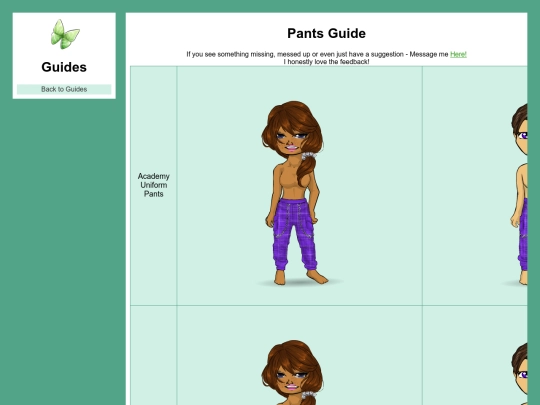 Pants screenshot