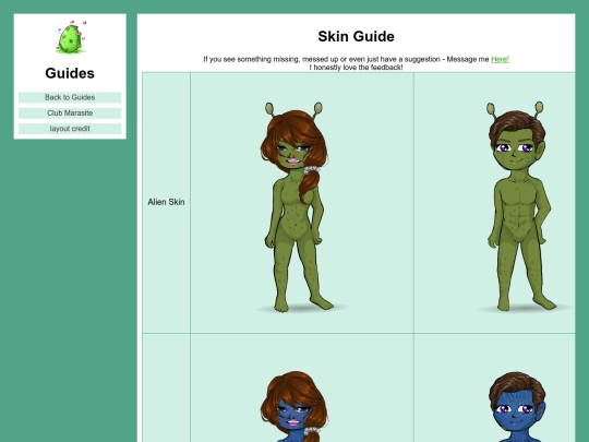Skins screenshot