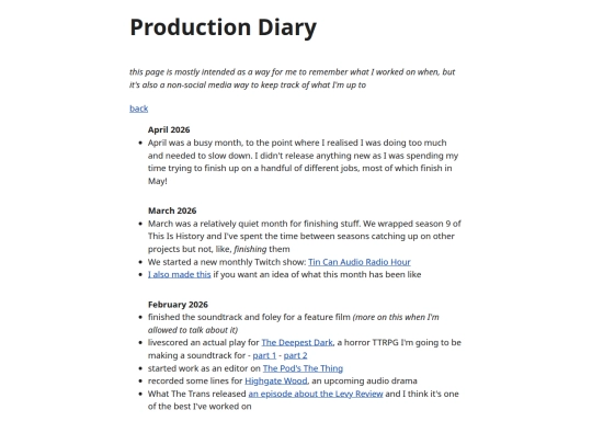 diary screenshot