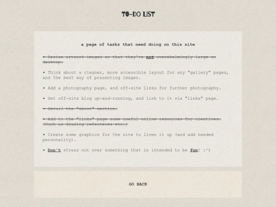 list screenshot