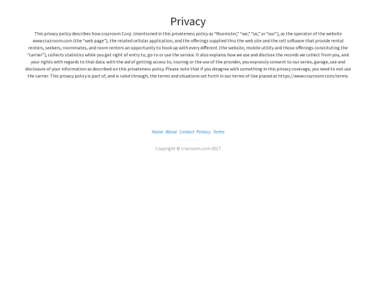 Privacy screenshot