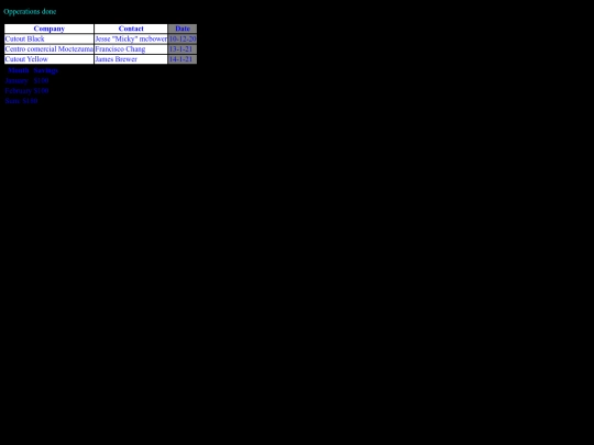 table screenshot