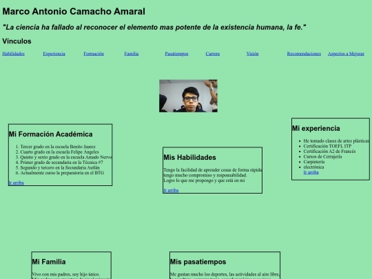 curriculum screenshot