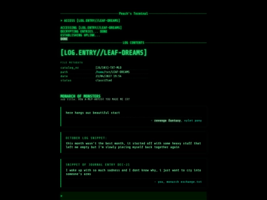 log/1blocks screenshot