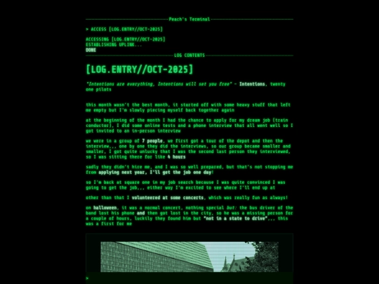 log/oct25 screenshot