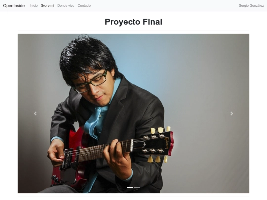 proyecto/sobremi screenshot