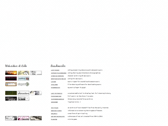 links screenshot
