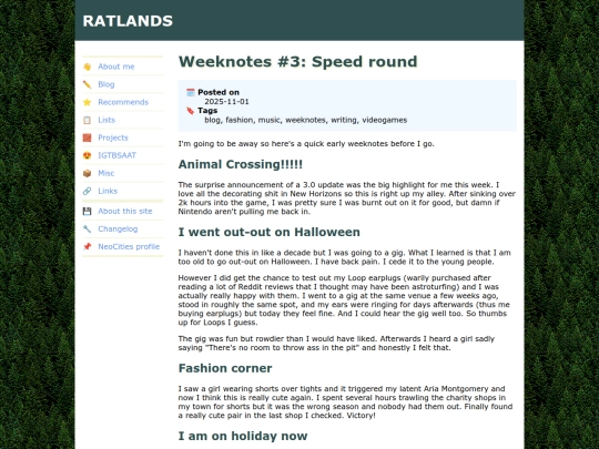 blog/2025/11/01/weeknotes-3 screenshot