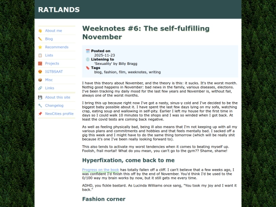 blog/2025/11/23/weeknotes-6 screenshot