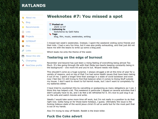 blog/2025/12/07/weeknotes-7 screenshot