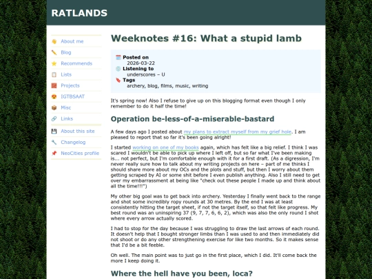 blog/2026/03/22/weeknotes-16 screenshot
