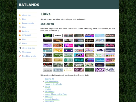 links screenshot