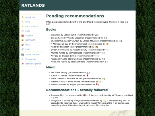 lists/pending-recommendations screenshot