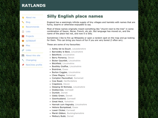lists/silly-place-names screenshot