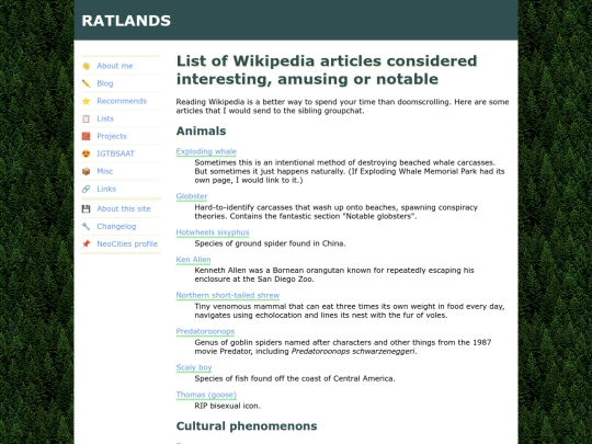 lists/wikipedia screenshot