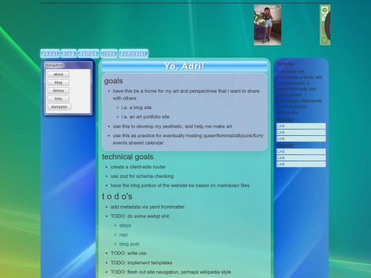 blog screenshot