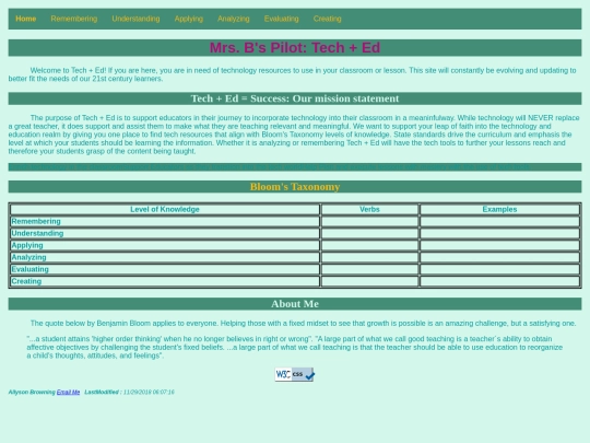 islt_7360/unit5/Pilotwebsite screenshot