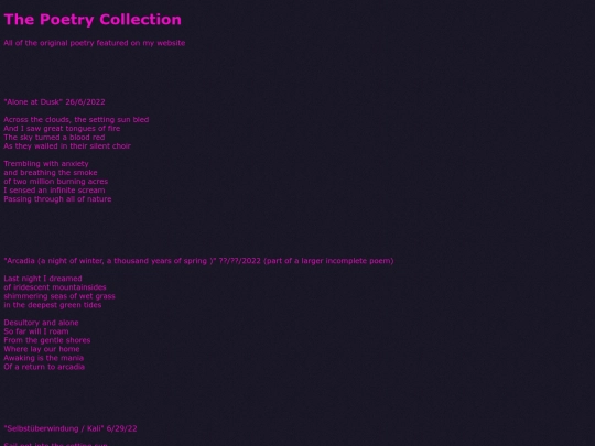 poetry screenshot