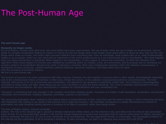 posthuman screenshot