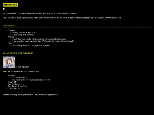html/about screenshot