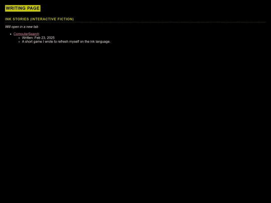 html/writing screenshot