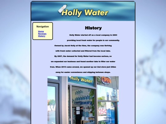 history screenshot
