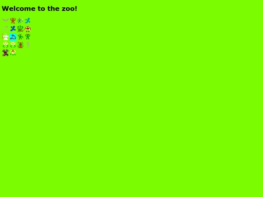 tiny monsters/zoo screenshot