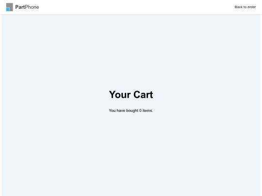 cart screenshot