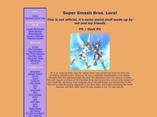lore/pitslore screenshot