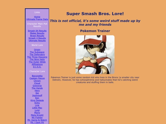 lore/pokemontrainerlore screenshot
