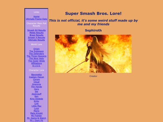 lore/sephirothlore screenshot