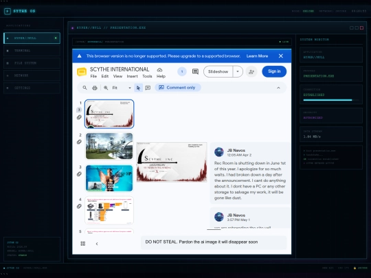 SYTHE screenshot