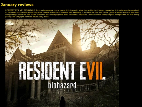 JanuaryReviews screenshot