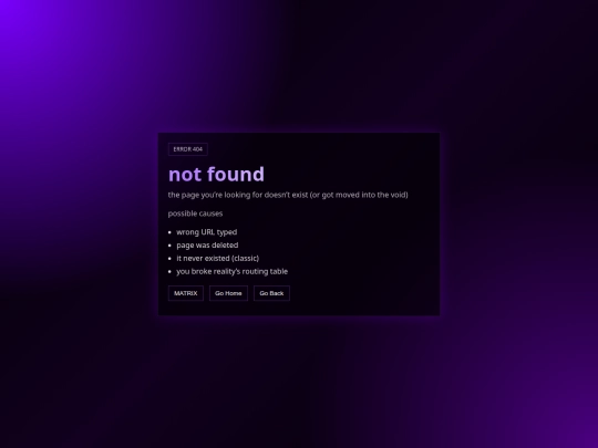 not_found screenshot