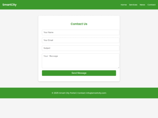 projects/contact screenshot