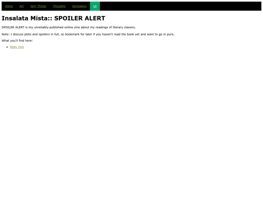 lit/spoileralert/spoalindex screenshot