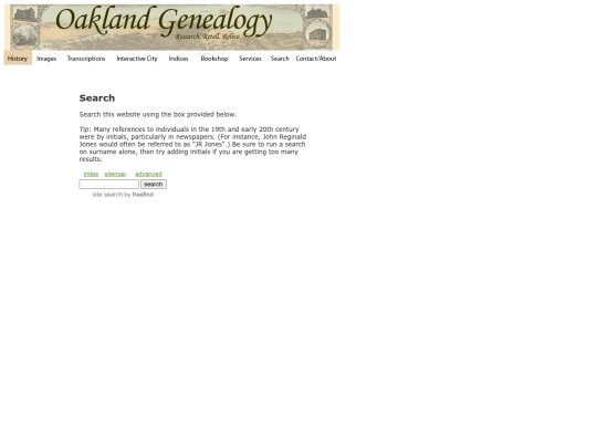 oaklandgenealogy/search screenshot