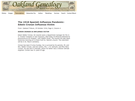 oaklandgenealogy/transcriptions/SpanishInfluenza/SI25Oct screenshot
