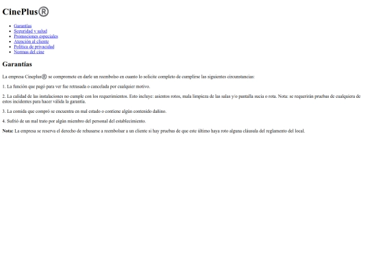paginas/garantias screenshot