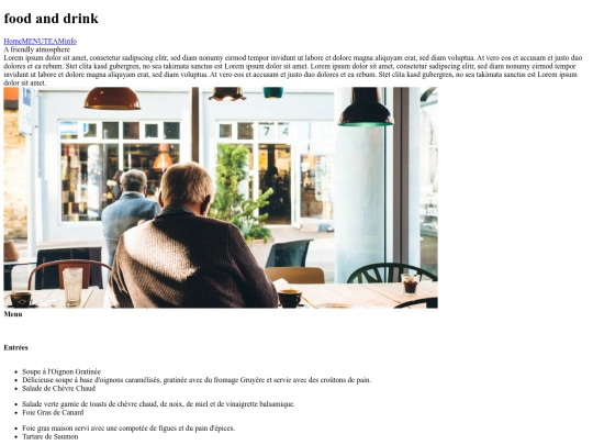 menu screenshot