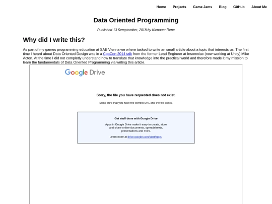 blog/DataOriented screenshot