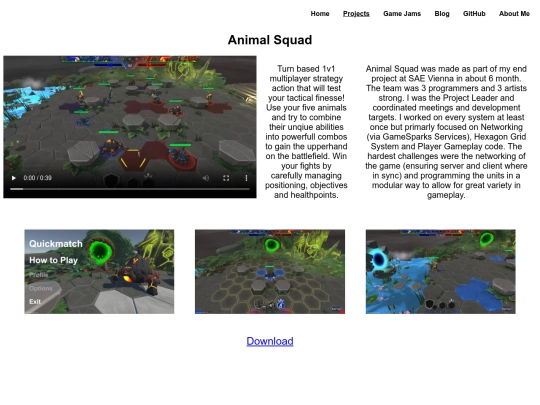 projects screenshot