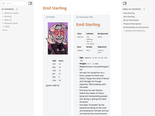 oc-database/ttrpg/emil-sterling screenshot