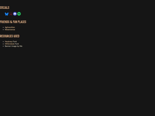 links screenshot