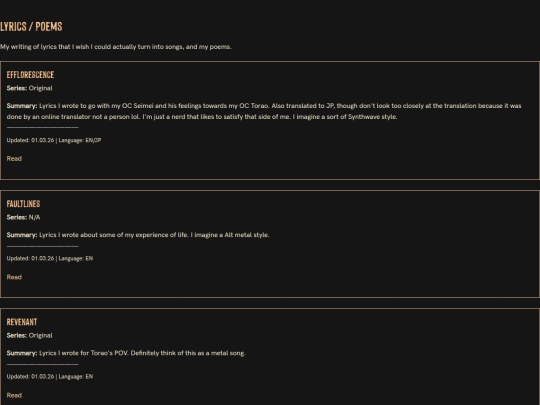 lyrics screenshot