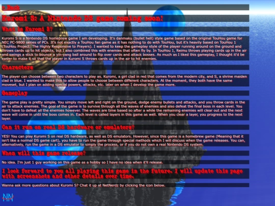 projects/KuromiS screenshot