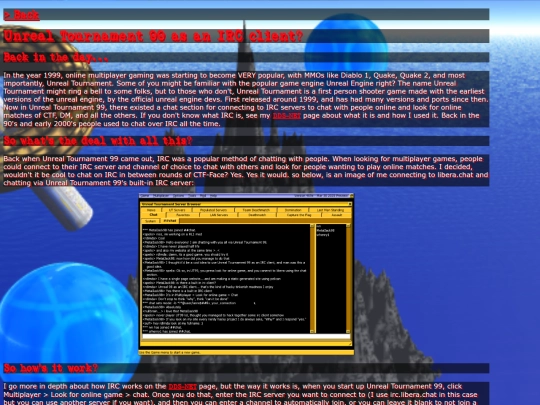 projects/UT99IRC screenshot