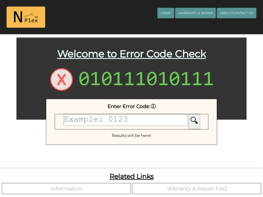 warranty_ecc screenshot